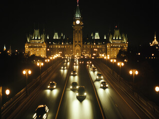 Fototapeta premium winter in the town