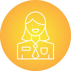 Employee icon single vector illustration