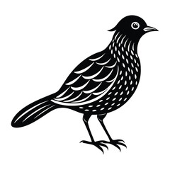 Obraz premium A beautifully detailed bird with flowing feathers, vibrant colors, and intricate patterns, embodying elegance and grace in an exquisite, artistic style.