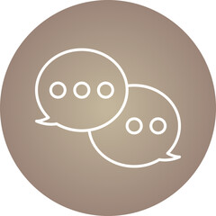 Chat icon single vector illustration