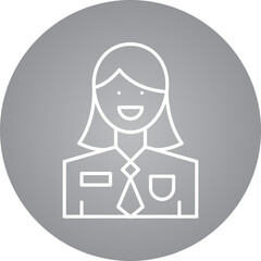 Employee icon single vector illustration