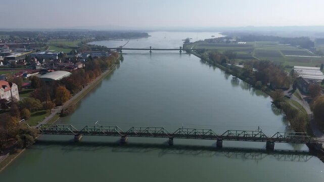 view of the river and the city