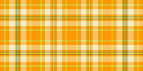 Vibrant orange and pastel yellow plaid pattern. Perfect for textile design, website backgrounds, or autumnal themed projects.  Clean, seamless repeat. Ideal for creating cheerful and stylish visuals.