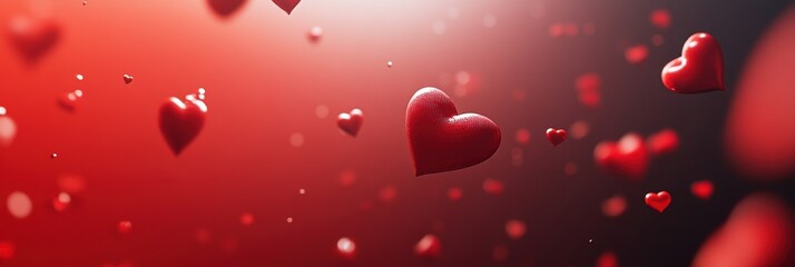 Obraz premium Valentine’s Day greeting card background template with heart shape