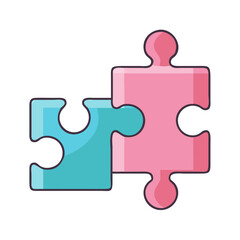 puzzle piece vector icon, puzzle piece vector illustration - simple illustration of puzzle piece, perfect for logos,and puzzle piece -themed designs.