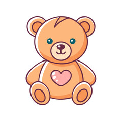 teddy bear vector icon, teddy bear vector illustration - simple illustration of teddy bear, perfect for logos,and teddy bear -themed designs.