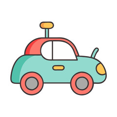 toy car vector icon, toy car vector illustration - simple illustration of toy car, perfect for logos,and toy car -themed designs.