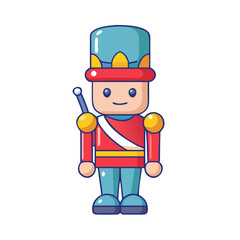 toy soldier vector icon, toy soldier vector illustration - simple illustration of toy soldier, perfect for logos,and toy soldier -themed designs.