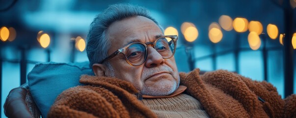 Inspiring Images A Senior's Peaceful Moment Reflecting on Years of Dedicated Community Service, Volunteering at the Local Center, His Kind Gestures Bringing Joy and Warmth to Countless Lives Witness