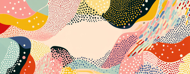 Fototapeta premium Colorful abstract background with geometric shapes