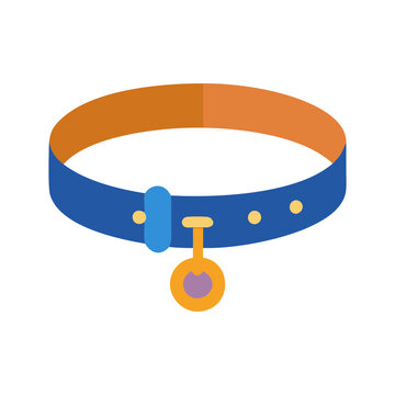 recommend clip art: pet collar icon vector illustration on white background
