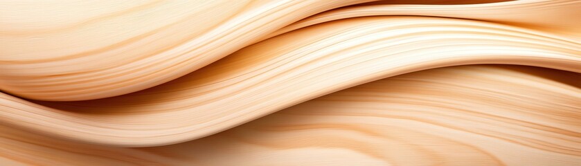 Elegant wood texture featuring smooth, flowing lines in warm natural tones.