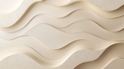 Obraz premium Abstract Beige Wave Pattern Background Design