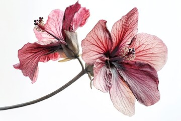 Fototapeta premium Hibiscus isolated on white background
