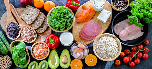 Foods representing TLC diet.