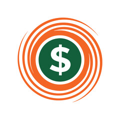 Fast Money Transfer Logo vector Design.