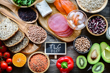Foods representing TLC diet.
