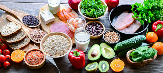 Foods representing TLC diet.