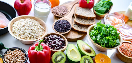 Foods representing TLC diet.