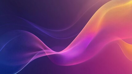 Abstract Purple Pink and Orange Wave Design