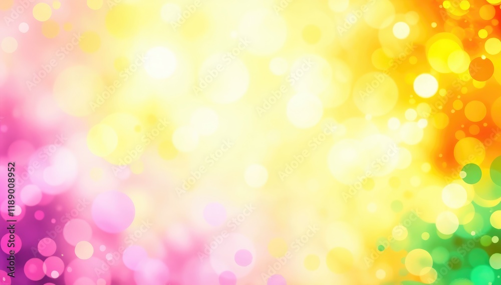 Poster abstract background with colorful bokeh lights festive designs vibrant presentations