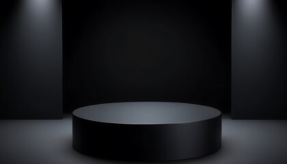 3D background with beige tones and a podium set, featuring a play of light and shadow. An abstract geometric composition in a minimalist design. designed as a fashion stage for showcasing mockup 45