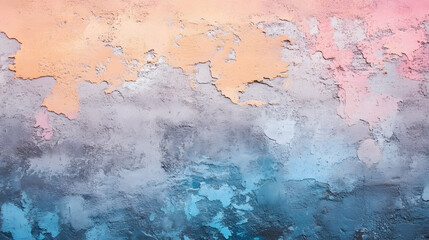 A painted concrete background.