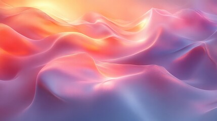 Obraz premium Abstract Background - Flowing Pink, Orange, and Purple Waves