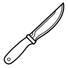  grafting knife line art vector illustration