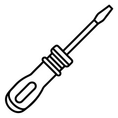 calibrated torque screwdriver  line art vector illustration