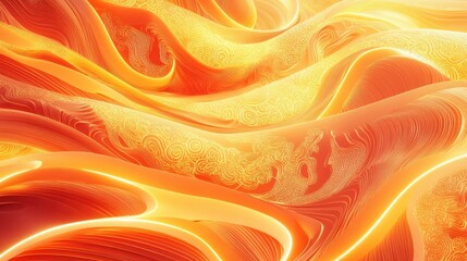 Satin background with oriental artistic conception