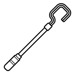 conduit bender  line art vector illustration