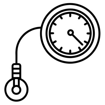 black gauge measuring pressure clip art preview