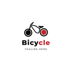 Bicycle logo design template vector