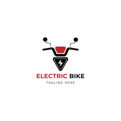 Electric bike logo design template icon vector