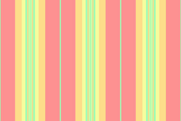 Meometrical textile lines background, quality seamless vertical pattern. Surkish fabric vector texture stripe in green and amber colors.