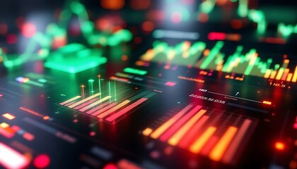 Vibrant Data Streams: A Dynamic Visualization of Financial Markets