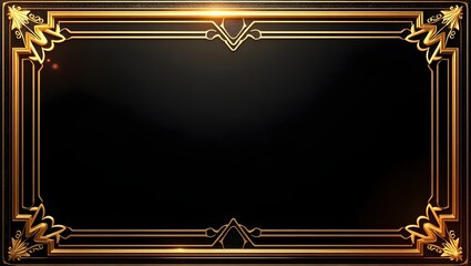 Golden Gala Event Border 