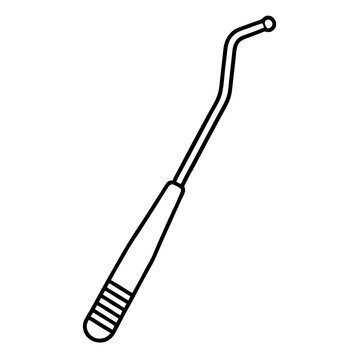 black medical tool outline clip art preview