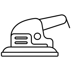  detail sander line art vector illustration