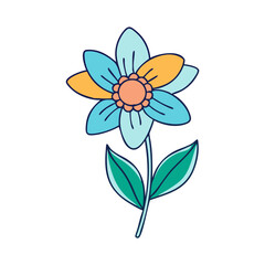 flower blooming vector icon, flower blooming vector illustration - simple illustration of flower blooming, perfect for logos,and flower blooming -themed designs.