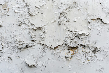 Obraz premium Rough Plaster or Stucco Wall Texture on White Background