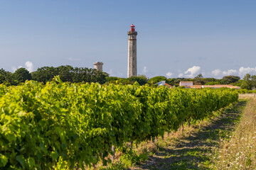 lighthouse of Baleines on Re Island, Charente-Maritime, France