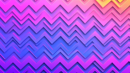 Vibrant Zigzag Pattern in Retro Hues with Photorealistic Detail