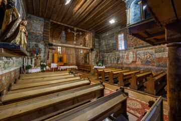 Roman catholic church of Saint-Francis of Assisi, UNESCO site, Hervartov near Bardejov, Slovakia