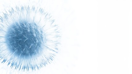 Naklejka premium Abstract Dandelion Seed Head Closeup Photography: A Study in Texture and Light