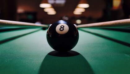 The 8-ball is a centerpiece of every pool table.  