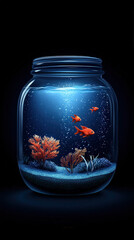 Cardinalfish glide effortlessly through a colorful underwater landscape filled with coral