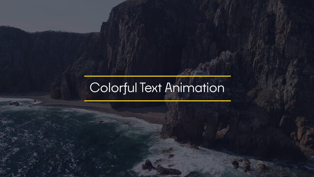 Stylish and Colorful Text Animation for Fashion Campaigns, Lookbooks, and Advertising Content