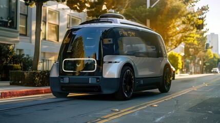 Naklejka premium EV manufacturers and companies involved in autonomous driving technology 